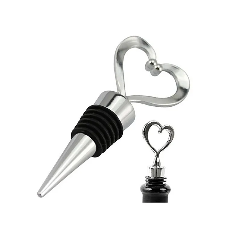 2024 nuovo Design più venduto in lega di zinco Love a forma di cuore barra di tappo del vino fornisce spina fresca bottiglia di nozze bombola strumento di decorazione