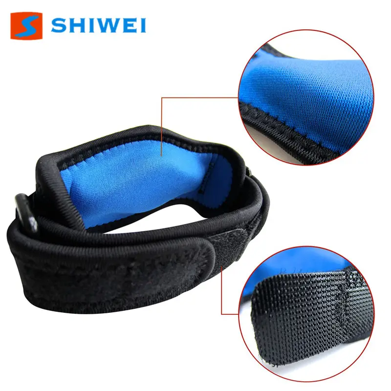 Shiwei 4003 # Orthopedische Soft Pad Tennis Elleboog Brace Met 3d Compressie Pad