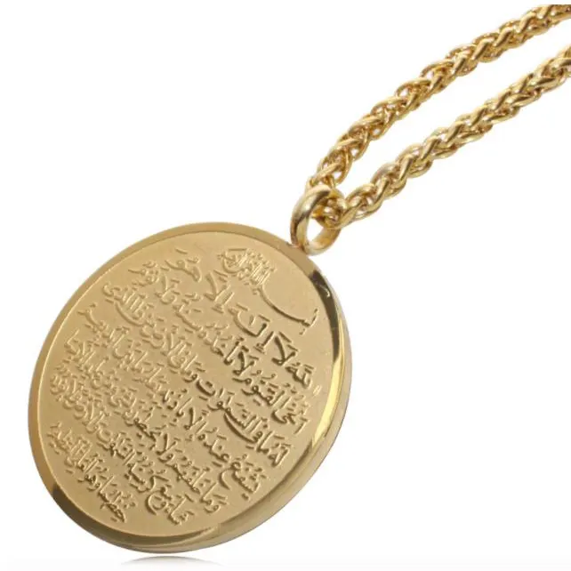 Fashion jewelry necklace religion pendant stainless steel men women necklace