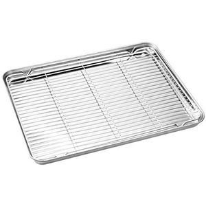 Edelstahl Backform und Chefmade Kühlnetz Runde Set Lebensmittel qualität Blatt Hot Bread Kuchen Kühl regal Gewerbliche Bäckerei