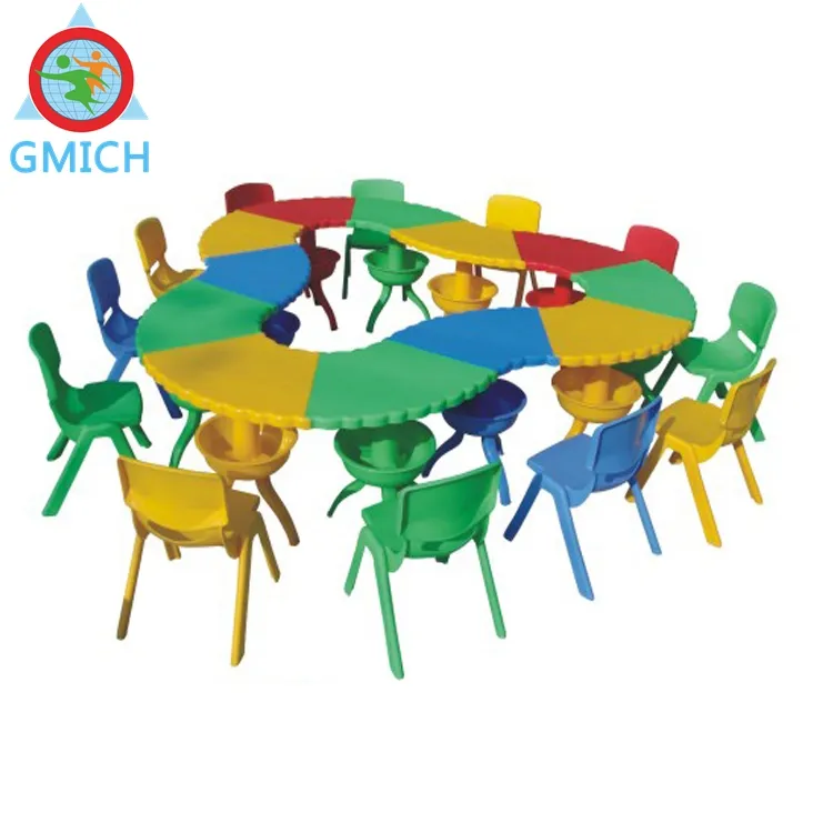 Scuola materna per bambini bambini tavolo tavoli per la scuola materna bambino sedia da tavolo JMQ-GB17102