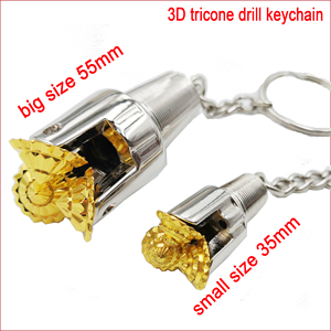 Özel 3d PDC bit anahtarlık petrol endüstrisi için Aiguille matkap ucu anahtarlık