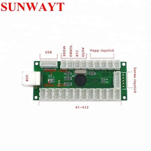 Светодиодный аркадный контроллер, 2 игрока, Комплект «сделай сам» для ПК USB MAME и Raspberry Pi с 5 В кнопками с подсветкой, Комплект «сделай сам»