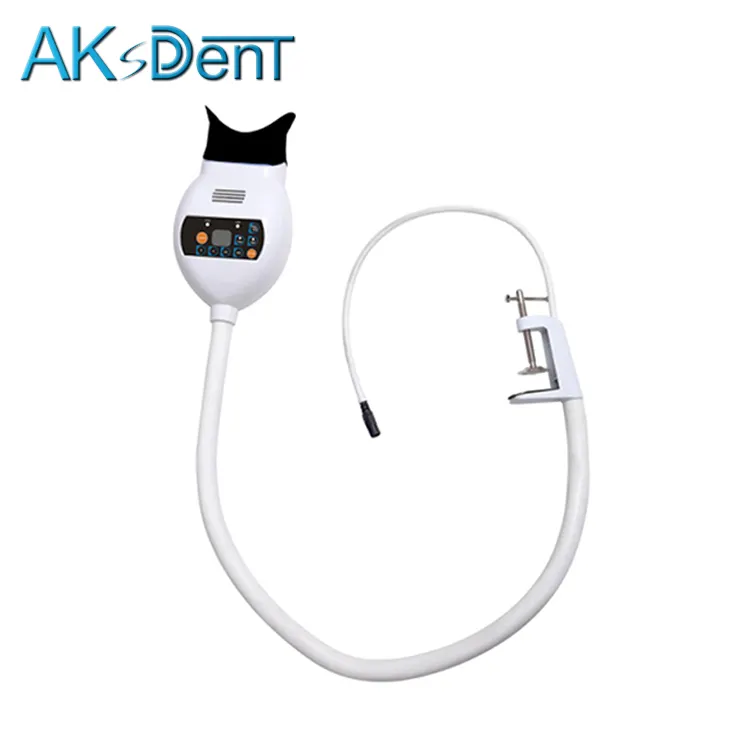 Aksdent d0aa máquina de branqueamento dental, tipo clipe dental, luz de led branqueadora de dentes, sistema de lâmpada de clareamento dos dentes