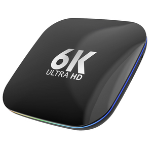 Q Plus กล่องทีวีแอนดรอยด์ H6 Quad Core,กล่อง4Gb Ram 32Gb Rom <span class=keywords><strong>USB</strong></span> 3.0พร้อมไฟ Led RGB สำหรับหายใจทีวีแอนดรอยด์4K