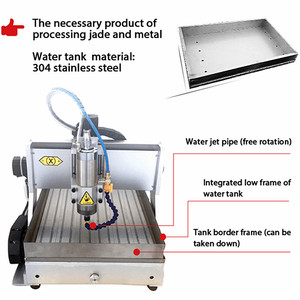 Máquina enrutadora con tanque de agua, USB, CNC, 6040, Z-VFD, 2.2KW, 4 ejes - Product Image 2