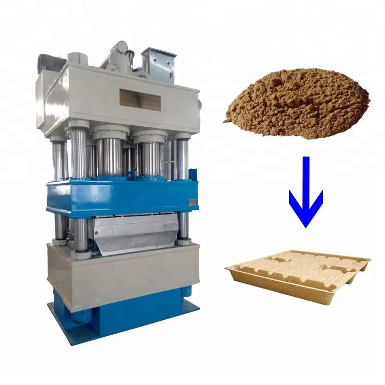 Europe standard Hydraulic press Wood pallet mould machine / 1200*1000mm wood sawdust pallet production line