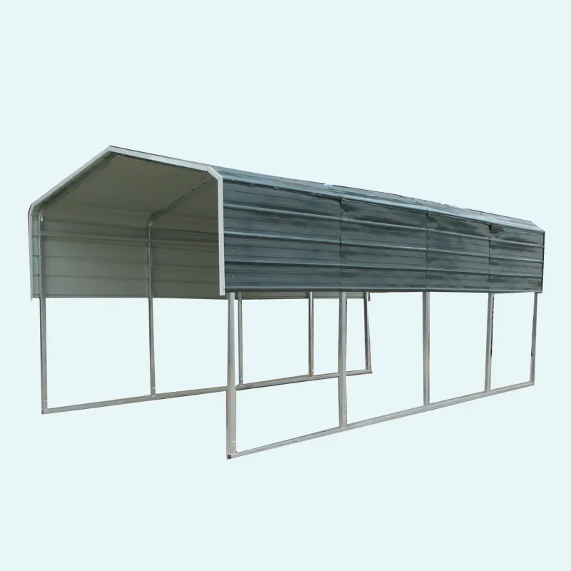 Canada chine carport en métal 6m x 6m abri de jardin portable couleur acier voiture abri bateau