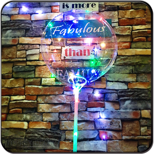 LED BoBo Light up balon dize yanıp helyum kabarcık balonlar olaylar ve partiler için noel için PVC malzeme - Product Image 5