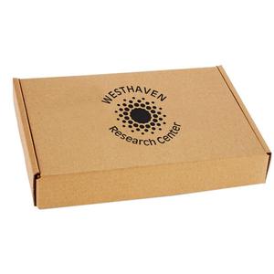 Caja corrugada de archivo marrón cerrada con impresión flexográfica personalizada - Product Image 3