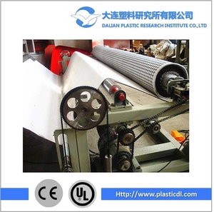 高标准冲蚀控制土工复合排水网覆膜机 - Product Image 2