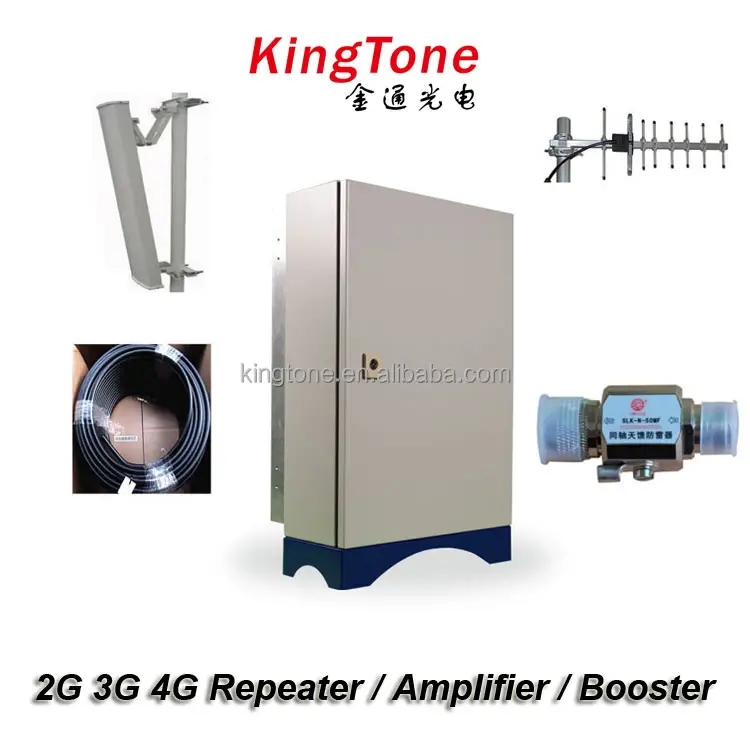 Kingtone kablosuz 2G/3G/4G GSM tekrarlayıcı hücresel cep telefonu mobil sinyal güçlendirici/tekrarlayıcı