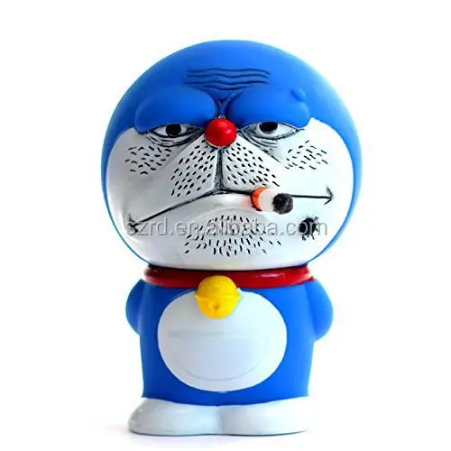 cute OEM money box/new design Doraemon piggy bank/t016 PVC coin bank for sale