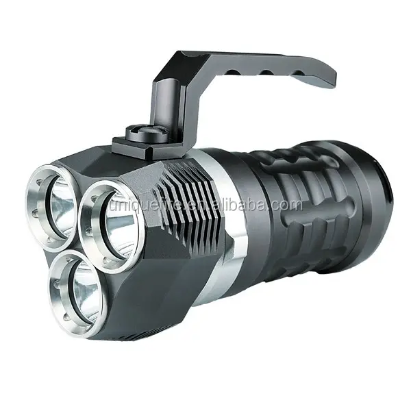 UniqueFire 3000LM 3X XP-L LED batterie li-ion rechargeable torche led de plongée étanche