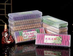 50PCS Floral逆流香コーンWith Tray Colorful Fragrance Scent Tower Incense Mixed Scent Aromatherapy Fresh Air <span class=keywords><strong>Ar</strong></span>