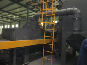 Automatic Sandblasting <strong>Machine</strong> for Steel bar Rust Remove