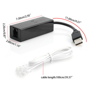 Módem de Fax externo, USB, Fax, V.90, V.92, 56k - Product Image 4