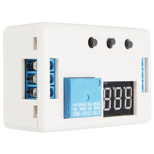 DC12V LED <strong>Display</strong> Automation Delay <strong>Timer</strong> <strong>Control</strong> Switch Multifunction Self-lock PLC Cycle Delay Time Relay Module with case - Product Image 1