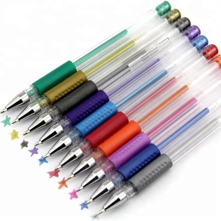Free Samples Refill Gel Pen 24 Glitter Colors Gel Pen Set