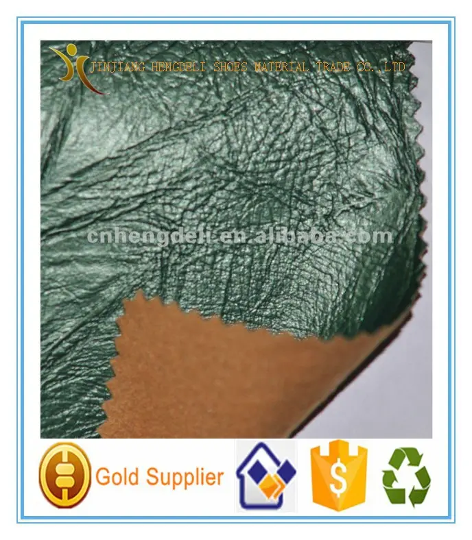 100% Pu Embossed Animal skin Synthetic Leather Material
