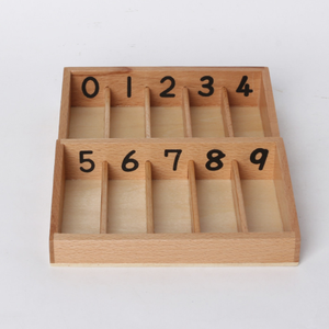 Montessori สร้างสรรค์ไม้ประสาทสัมผัสของเล่นปัญญาแท่งแกนกล่อง