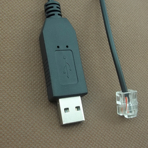 Black PVC <strong>USB</strong> <strong>2.0</strong> to Rs232 RJ11 <strong>Usb</strong> to Serial Port Converter Cable - Product Image 2