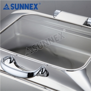 Sunnex Chaferホットフードディスプレイウォーマーレストランキッチン機器ステンレス鋼フードウォーマービュッフェ機器
