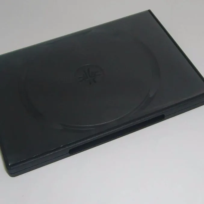 Gute qualität 14mm kunststoff schwarz dvd fall/dvd-box