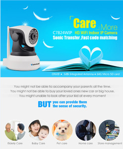 VStarcam C7824WIP HD 1.0 万像素 Wifi IP 摄像机无线 p2p sd卡记录小 ip 摄像机 2mp - Product Image 3