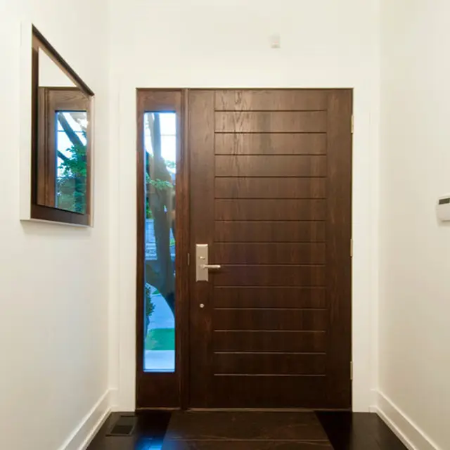 Frente de roble de madera de teca fotos individual de madera de diseño de puerta principal de