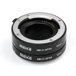 Meike MK-<span class=keywords><strong>C</strong></span>-AF3AメタルオートフォーカスAFマクロエクステンションチューブセットMマウントカメラ用10mm16mm