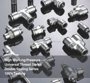 高圧MPL4-M5 4ミリメートルスレッドm5ダブルシール男性肘ニッケルメッキBrass One Touch Pneumatic Metal Pipe Fitting