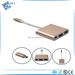 Tohdmi usb tipo c, com adaptador de carregamento kayenne USB-C tohdmi hub