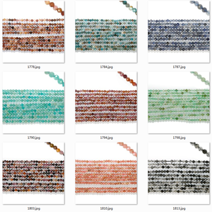 Natural Stone Loose Beads、2ミリメートル3ミリメートルGrey Labradorite Faceted Round Stone Beads - Product Image 6