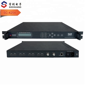 SC-4254 Digital Cable Hotel TV Solution 8 Channels HD H.264 1080i <strong>Encoder</strong> DVB-C <strong>QAM</strong> <strong>Modulator</strong>