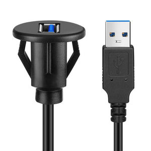 LBT <span class=keywords><strong>USB</strong></span> 3.0 齐平安装电缆带扣-仪表板面板仪表板安装 1 端口 <span class=keywords><strong>USB</strong></span> 插座插头扩展电线线防水电缆