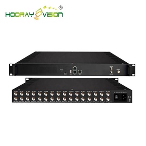16in1 DVB-T2 DVB-S2 DVB-S2 to DVB-C QAM <strong>Modulator</strong> for Digital TV Headend System Broadcasting - Product Image 3