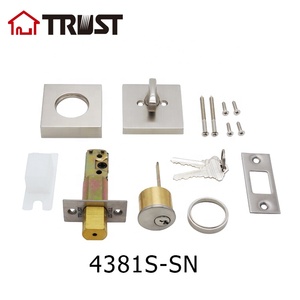 TIN TƯỞNG 4381-S-SN Xi Lanh Đơn Quảng Trường Rose Chốt Cửa Với SC Key Satin Nickel Kết Thúc - Product Image 3