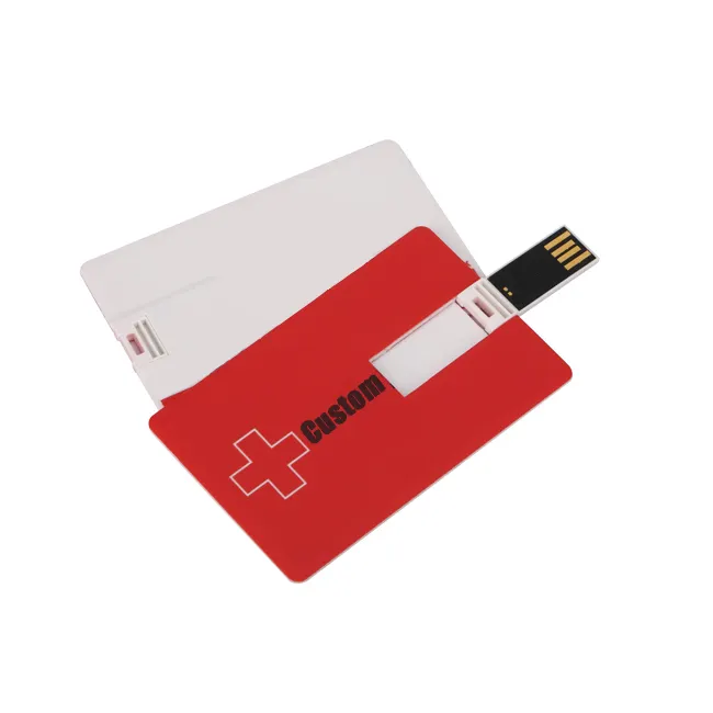 プラスチック製USB名刺4GB8GB 16GBメモリスティック32GBクレジットカードUSBフラッシュドライブ、カスタマイズされたロゴ付き
