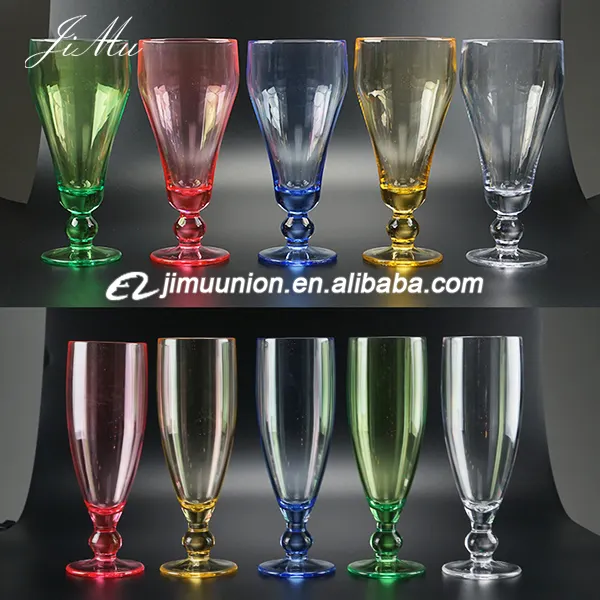 Gobelet en verre longue pour boisson, haut de gamme, en plastique, style fantaisie, vente en gros