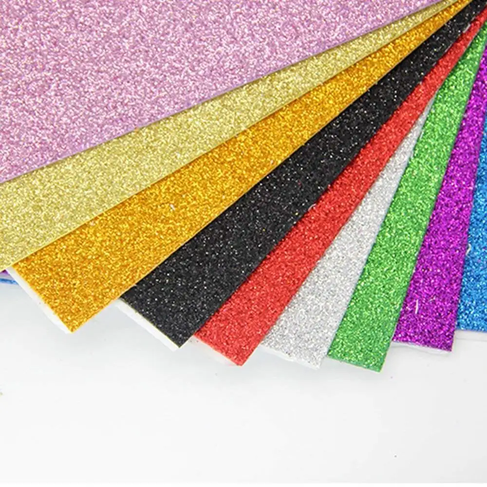 40x60cm colored glitter EVA foam sheet 2mm