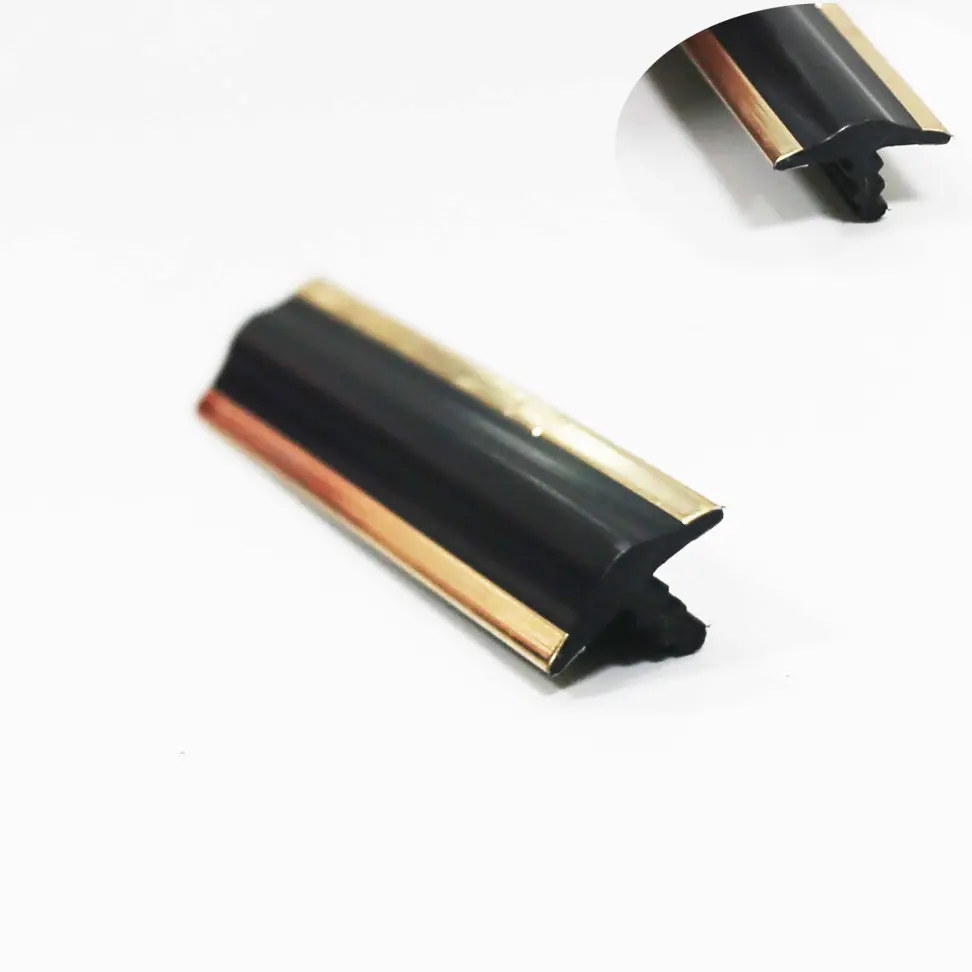Chrome film pvc t molding flexible edge trim for car and furniture
