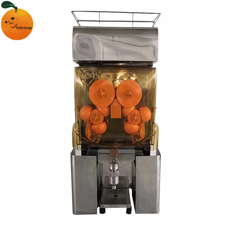 Máquina exprimidora automática de zumo de naranja fresca