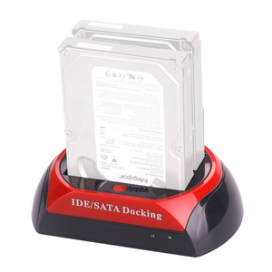 USB 2.0 2.5 & 3.5 inç SATA IDE çift yuvaları harici HDD SSD muhafaza ile kart okuyucu Hub sabit disk yerleştirme istasyonu stok - Product Image 3