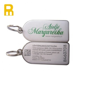 Codici a barre Portachiavi Con ID Univoco Numero di Codice QR Chiave Tag Portachiavi ID Rimorchio Chiave