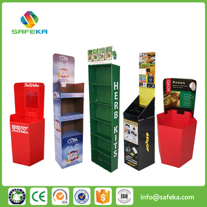 ชั้นวางของเล่นกระดาษแข็ง5ชั้นเป็นมิตรกับสิ่งแวดล้อมวัสดุกระดาษรีไซเคิลแบบพกพาสำหรับใช้ในร้านค้า