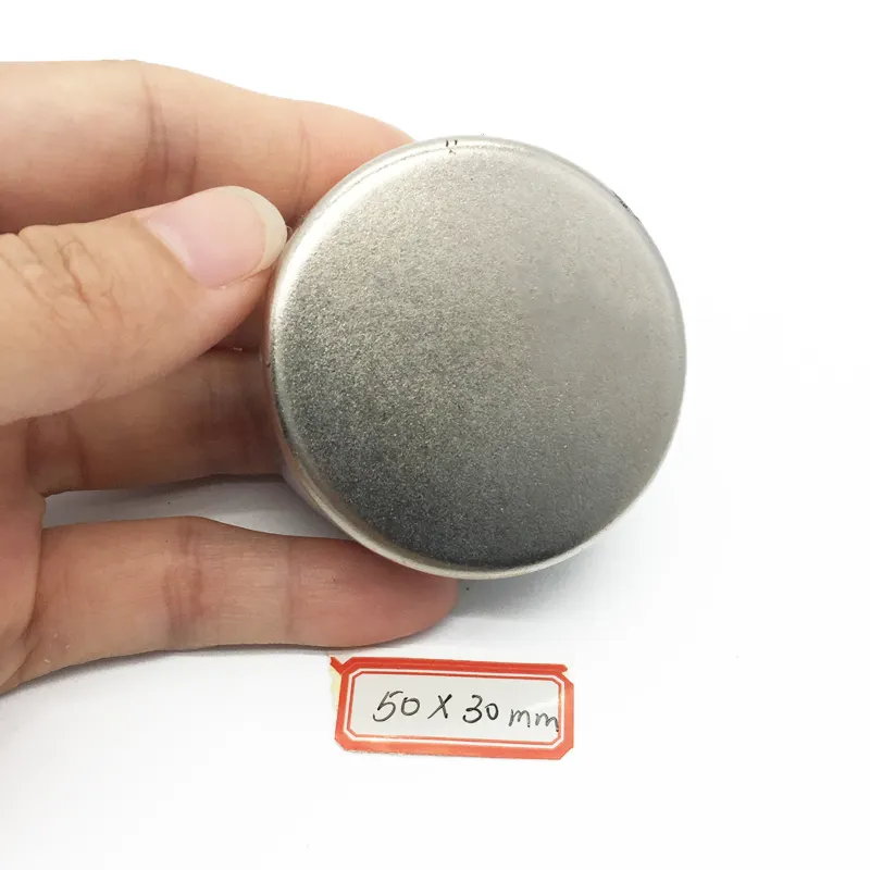 50mm Magnet Starke permanente Seltenerd scheibe Großer Zylinder Neodium N52 Magnet