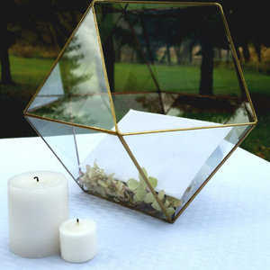 Đám Cưới Phong Bì Chủ Cho Hình Học Terrarium Glass Terrarium <span class=keywords><strong>Conservatory</strong></span> Deco Đồng Hình Chữ Nhật - Product Image 3