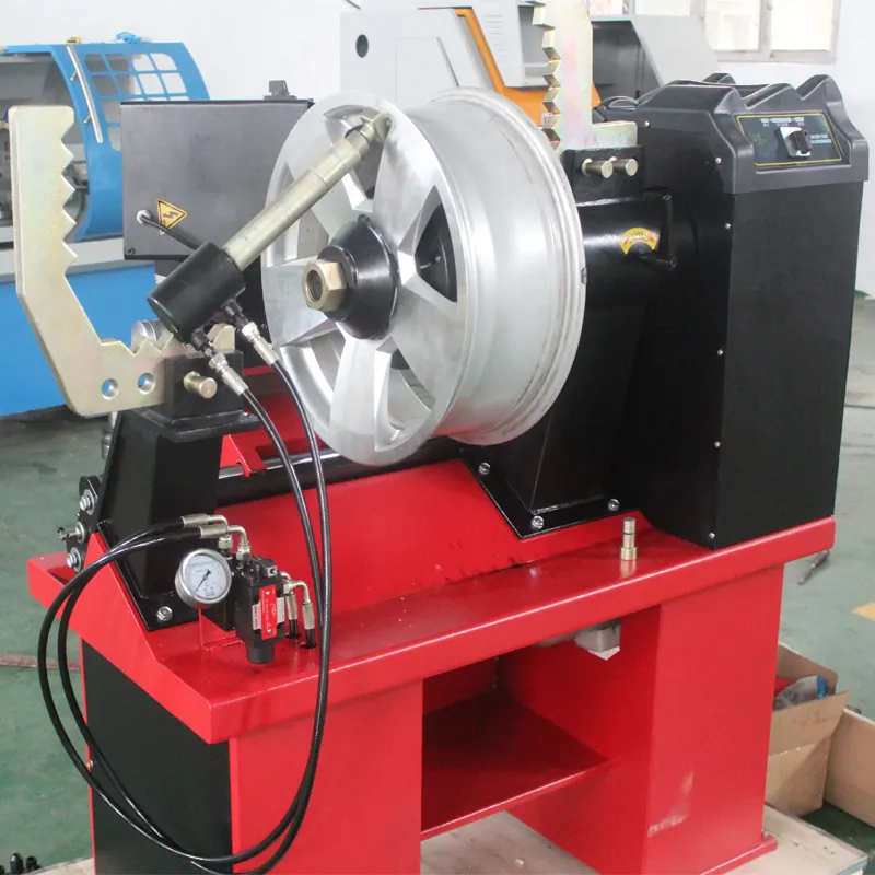 Alloy wheel rim warp straightening machine WS26