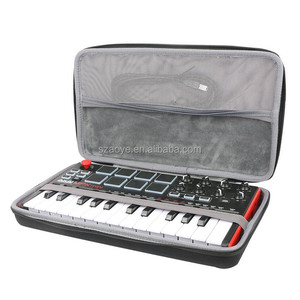 Caso de viagem Hardshell personalizado para MPK profissional Mini MKII 25 teclas USB <span class=keywords><strong>MIDI</strong></span> teclado controlador Eva Zipper caso